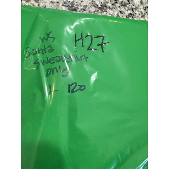 Workshop Gray Sweatshirt Santa Sequin Hat Holiday Christmas gift NWT Large - Picture 6 of 6